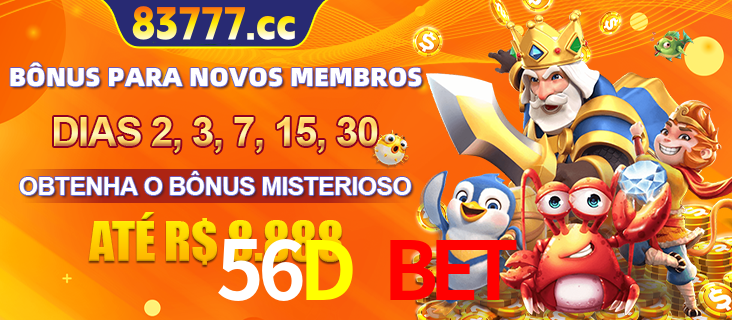 Anúncio dos benefícios para Membro VIP Sênior na plataforma 56D BET, incluindo bônus promocionais, semanais e mensais, ilustrado com o personagem Fortune Tiger.